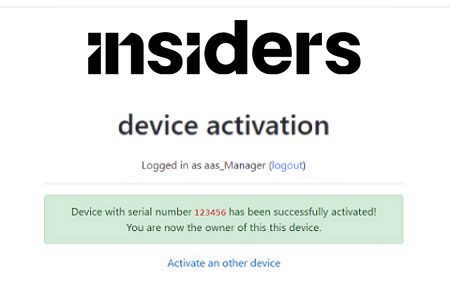 Insiders device Activation AdMosLive - 5-2